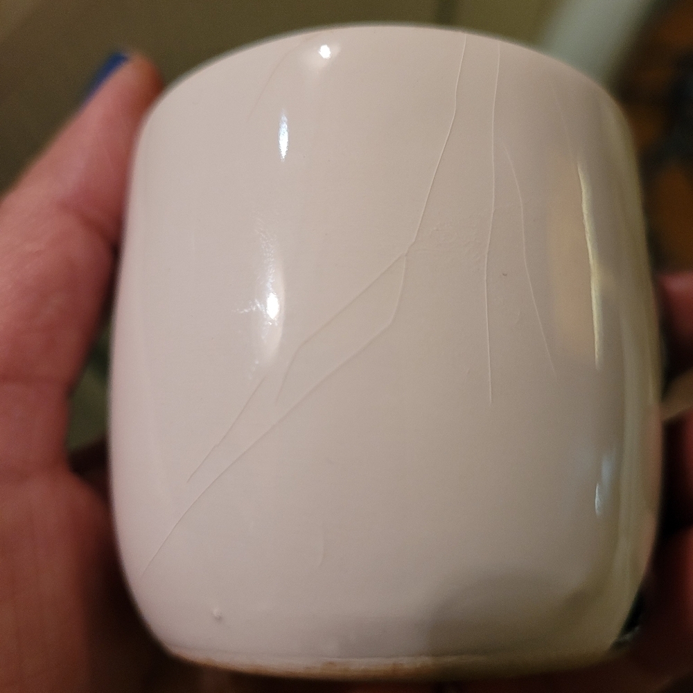 Small Miniature White Painted Cat Theme Pots Planters For Succulents 2 x 2.5 - Picture 8 of 8